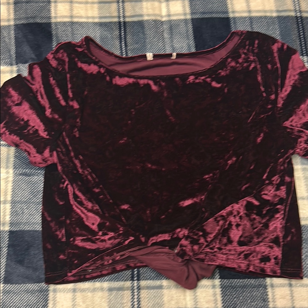 Velvet Burgundy Top